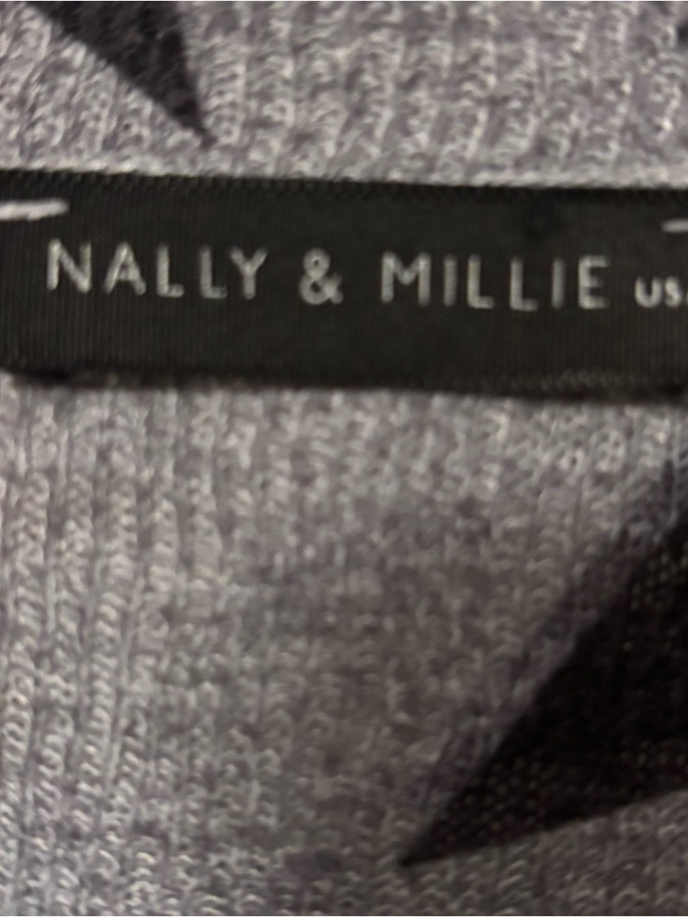 Nally & Millie Gray Top with Black Star Print - Picture 4 of 4